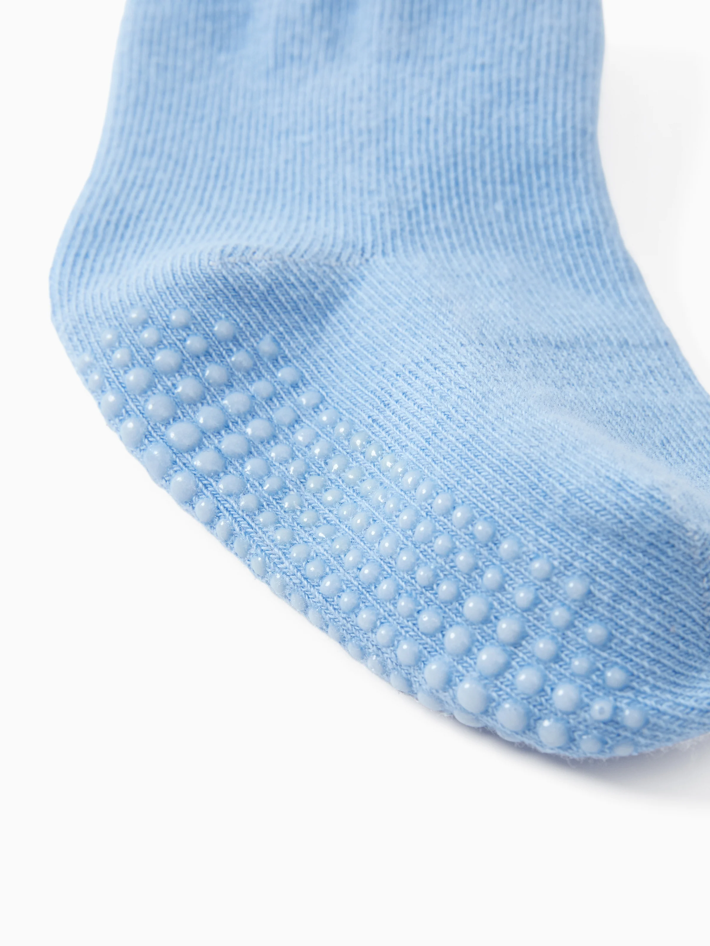 6-pack Baby / Toddler Pure Color Floor Non-slip Glue Socks Blue - Image 5