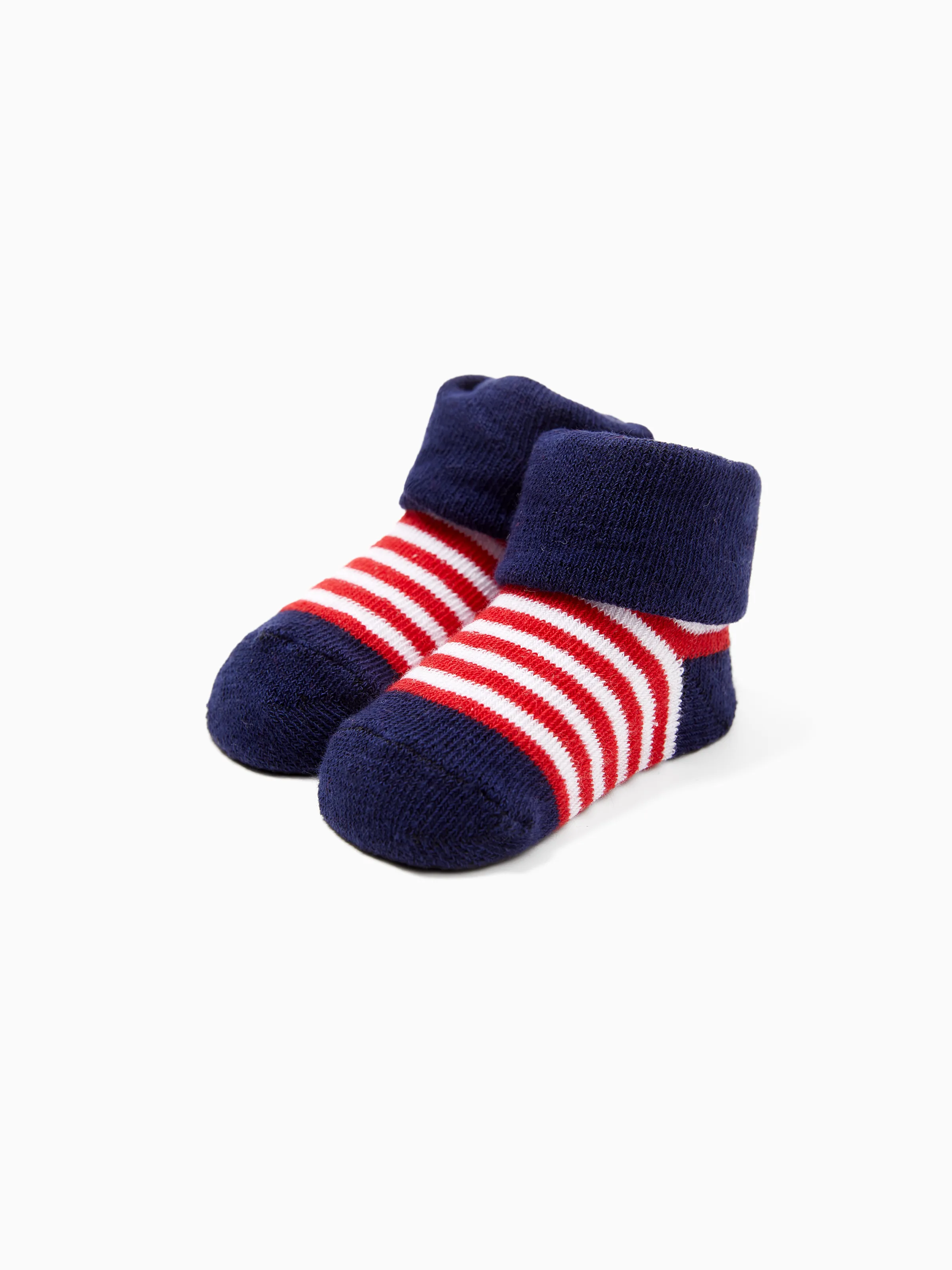 Baby Boy 3-Pack Cotton Slip Resistant Socks Color-A - Image 5
