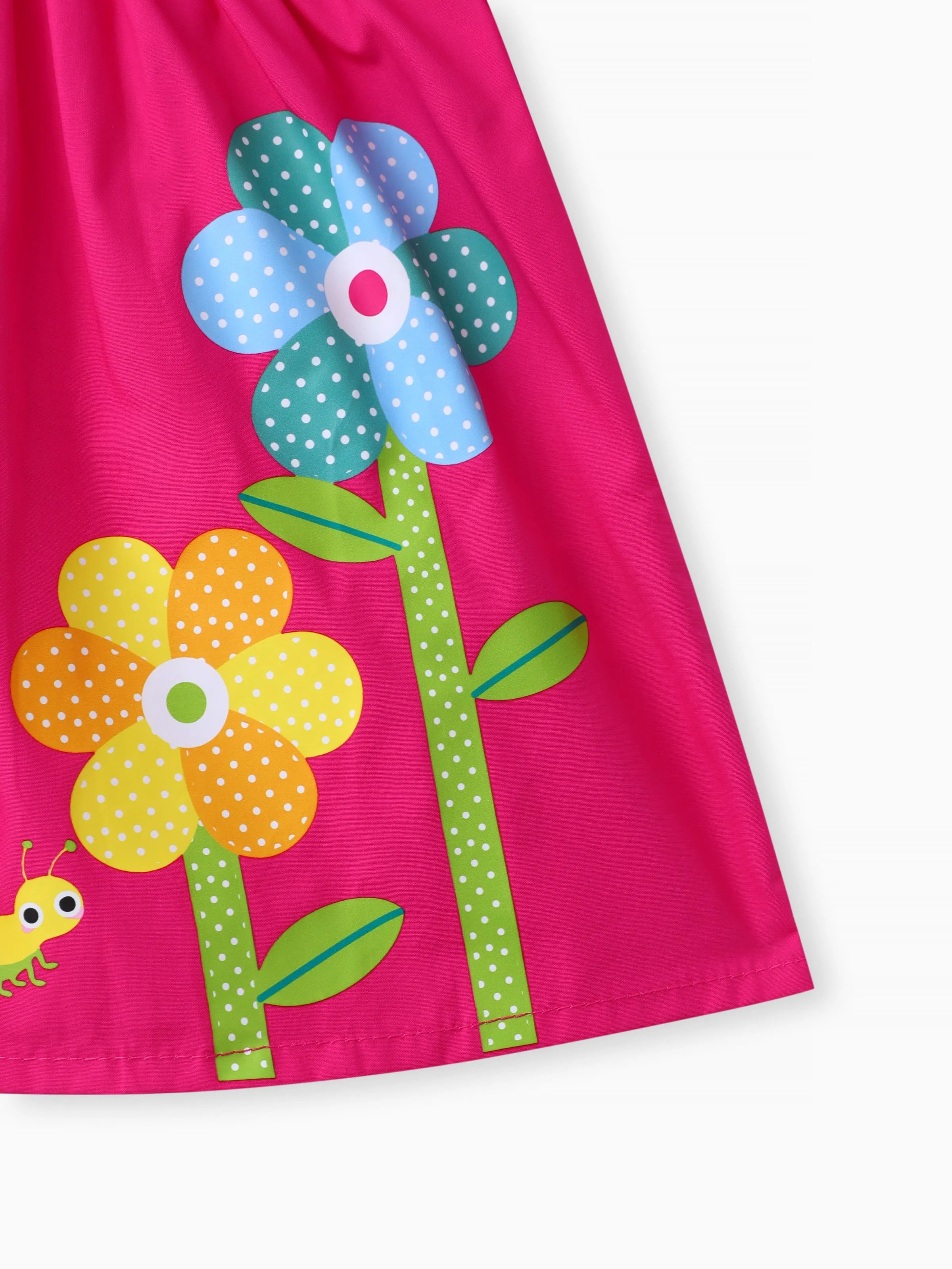 Baby Girl 2pcs Sweet Big Flower Pattern Square Neckline Top and Shorts Set Roseo - Image 6