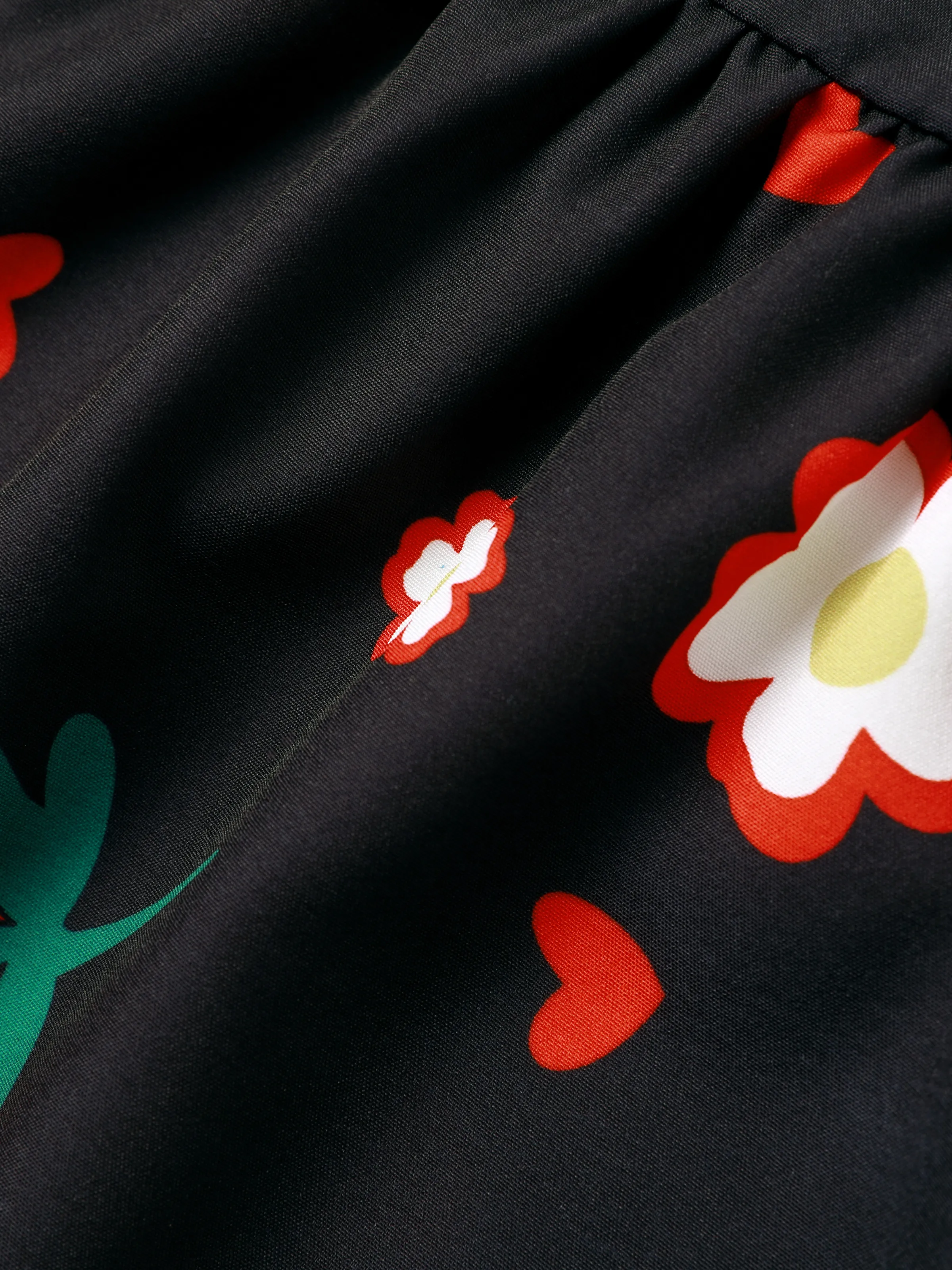 Baby Girl Sweet Strawberry Lace Dress Black - Image 4