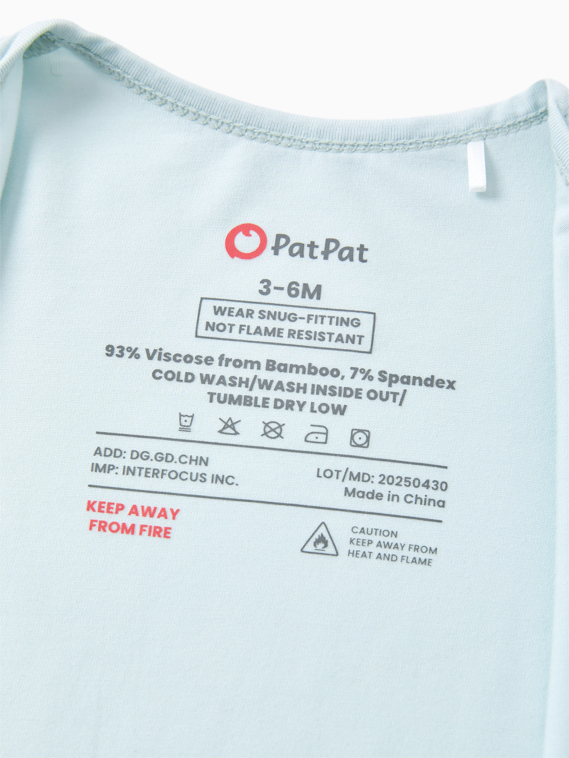 Bamboo Baby Boy / Girl 2-Way Zip Onesies Anti Slip Childlike Food Pattern Bamboo Sleepwear (Snug-Fitting)
 Turquoise - Image 9