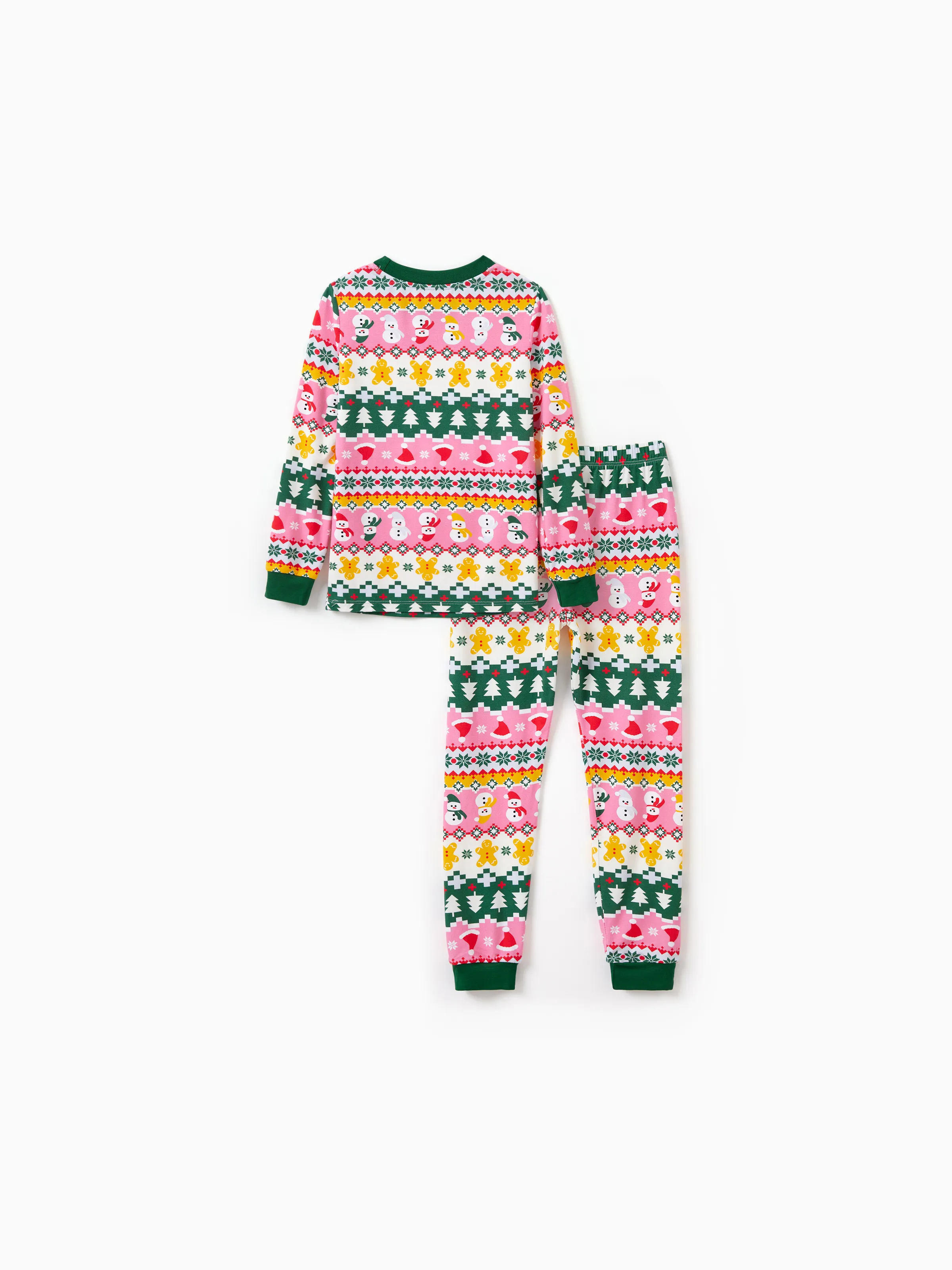 Christmas / Halloween Pajama 2-Piece Upgraded Thick Bamboo Pajama Set With Childlike Print for Toddler / Kids Girl (Snug-Fitting) Multi-color - Image 7