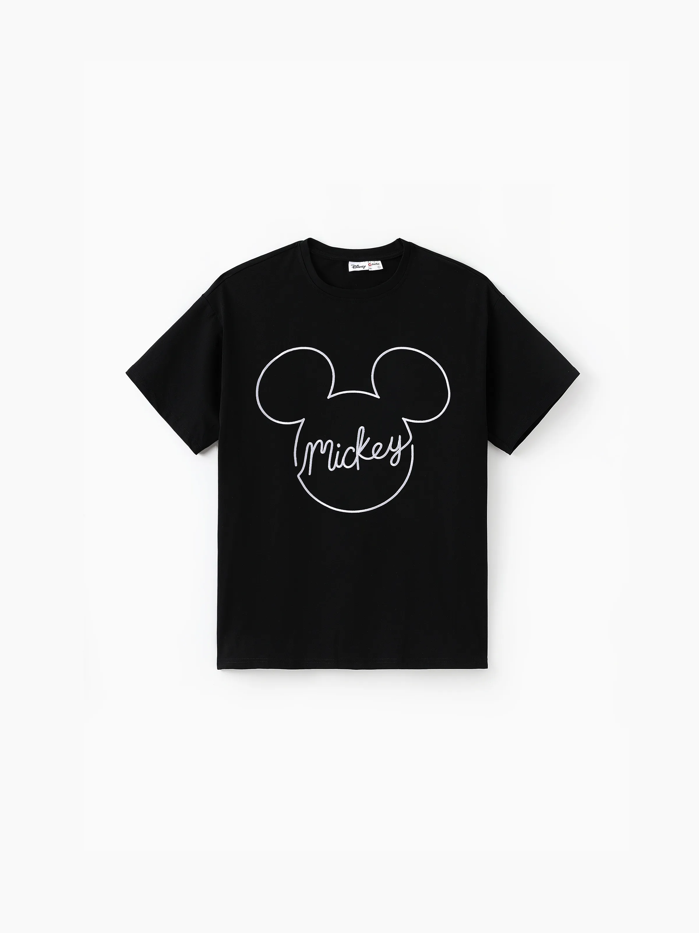 Disney Mickey and Friends Family matching 1pc Mickey Mouse Allover Print Sporty Dress/Cotton Top /Romper Expression Casual Suits Family Set Black - Image 24