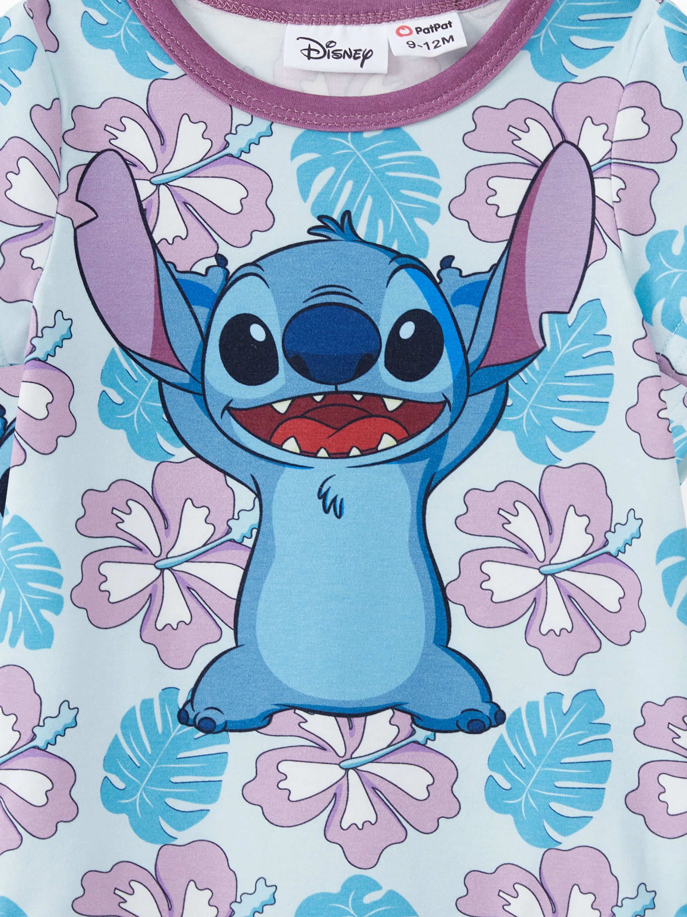 Disney Stitch Family Matching Naia™ Stitch and Hawaii Style Floral Print Sleeveless Dress/Onesie Shirt Multi-color - Image 16