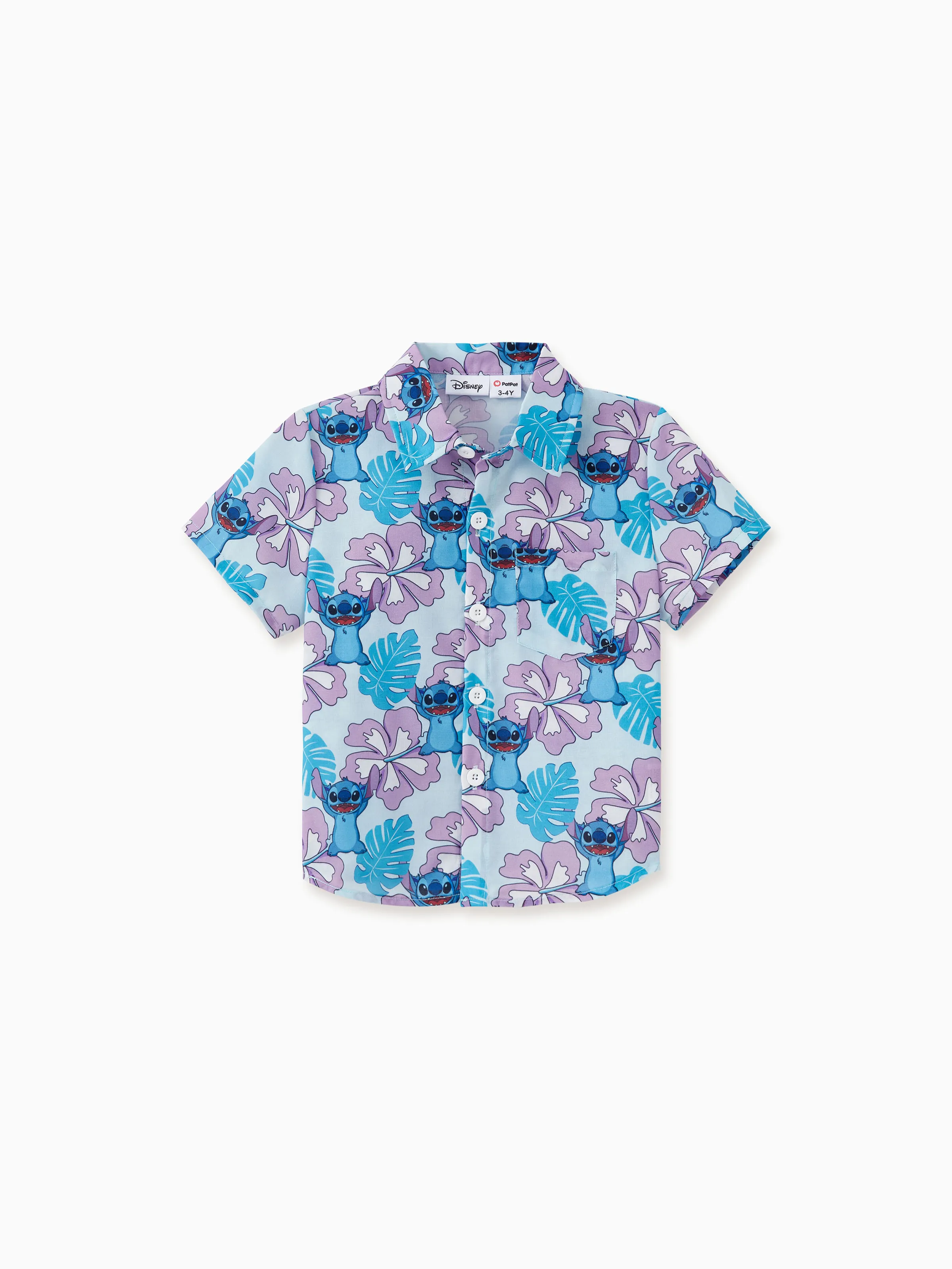 Disney Stitch Family Matching Naia™ Stitch and Hawaii Style Floral Print Sleeveless Dress/Onesie Shirt Multi-color - Image 17