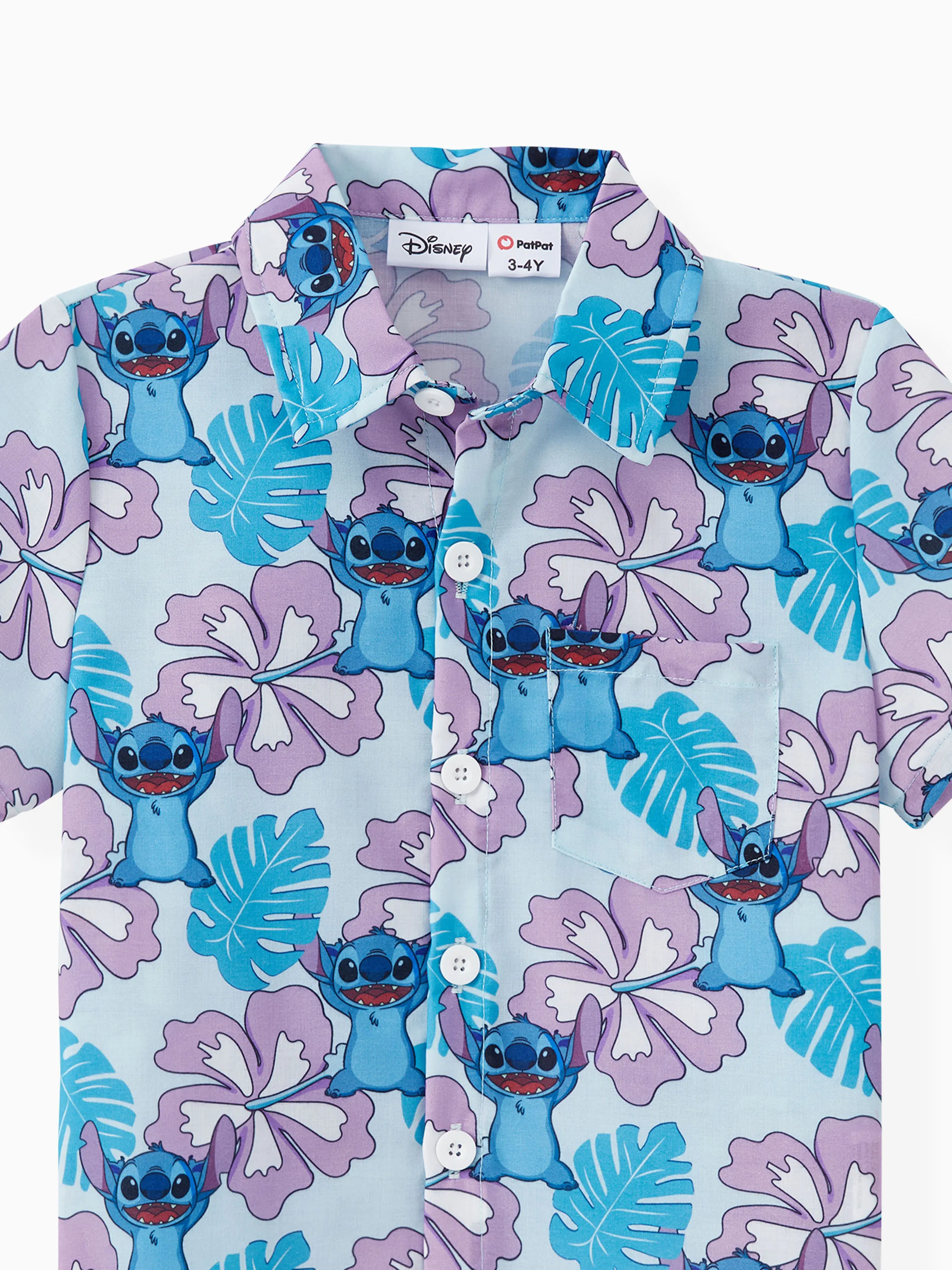 Disney Stitch Family Matching Naia™ Stitch and Hawaii Style Floral Print Sleeveless Dress/Onesie Shirt Multi-color - Image 18