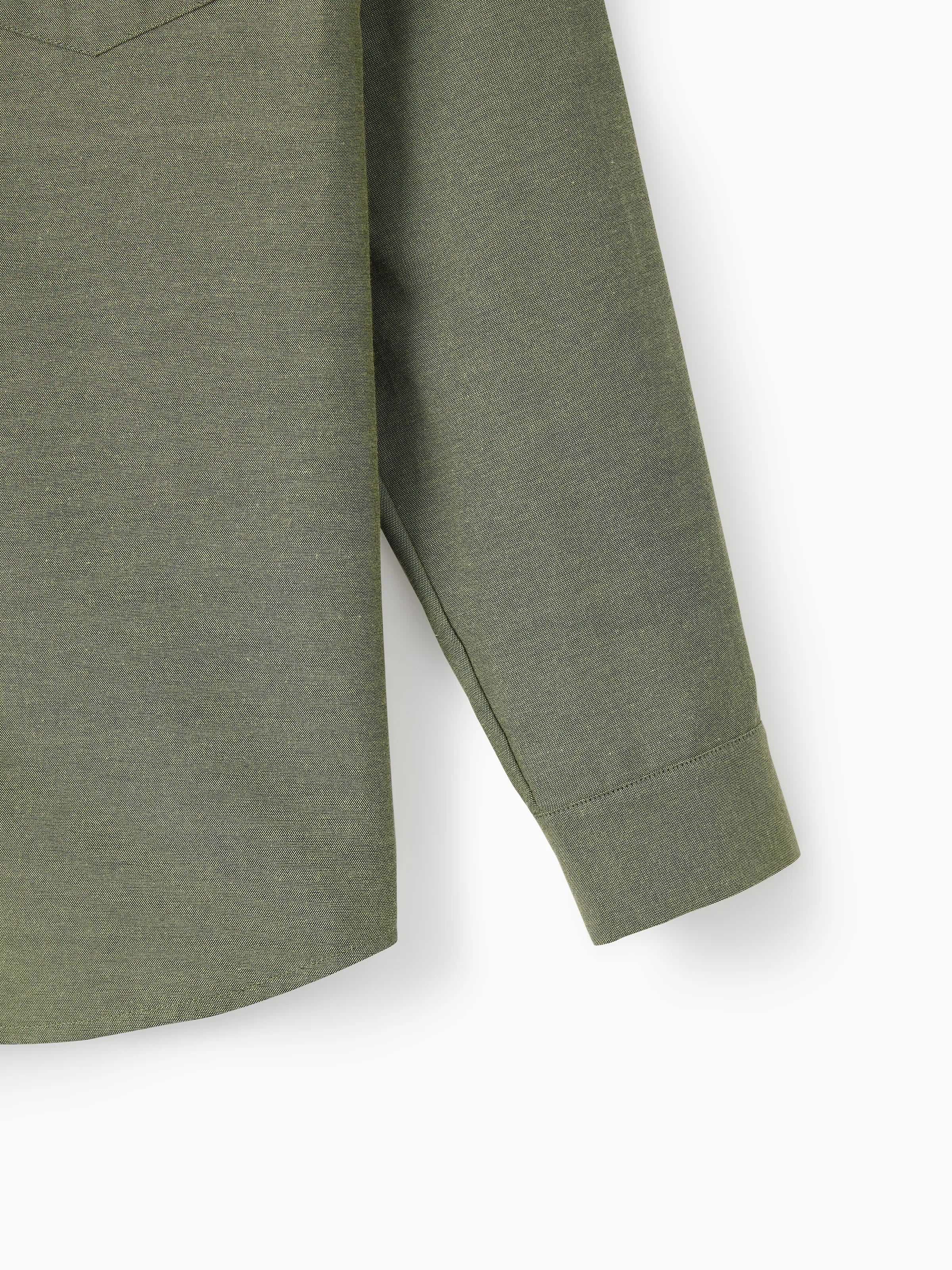 Family Matching Sets Green Long Sleeves Shirt or Ribbed Off-Shoulder Embroidered Tulle Dress Green - Image 26